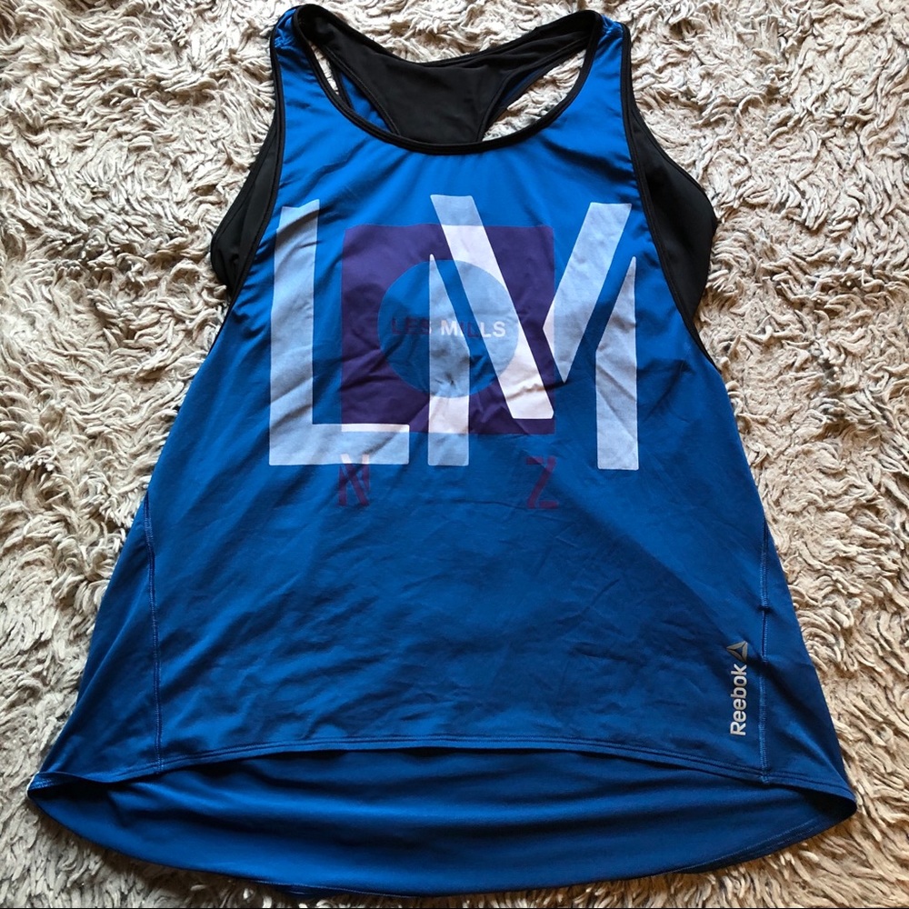 Reebok Les Mills 2 in 1 Tank Built-in Sports Bra